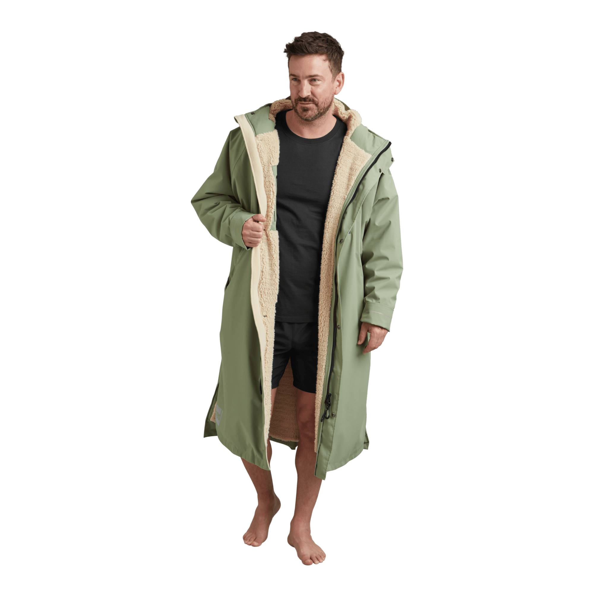 Men's Long Sleeve Waterproof Dry Changing Robe Alter Evo - Sage Green