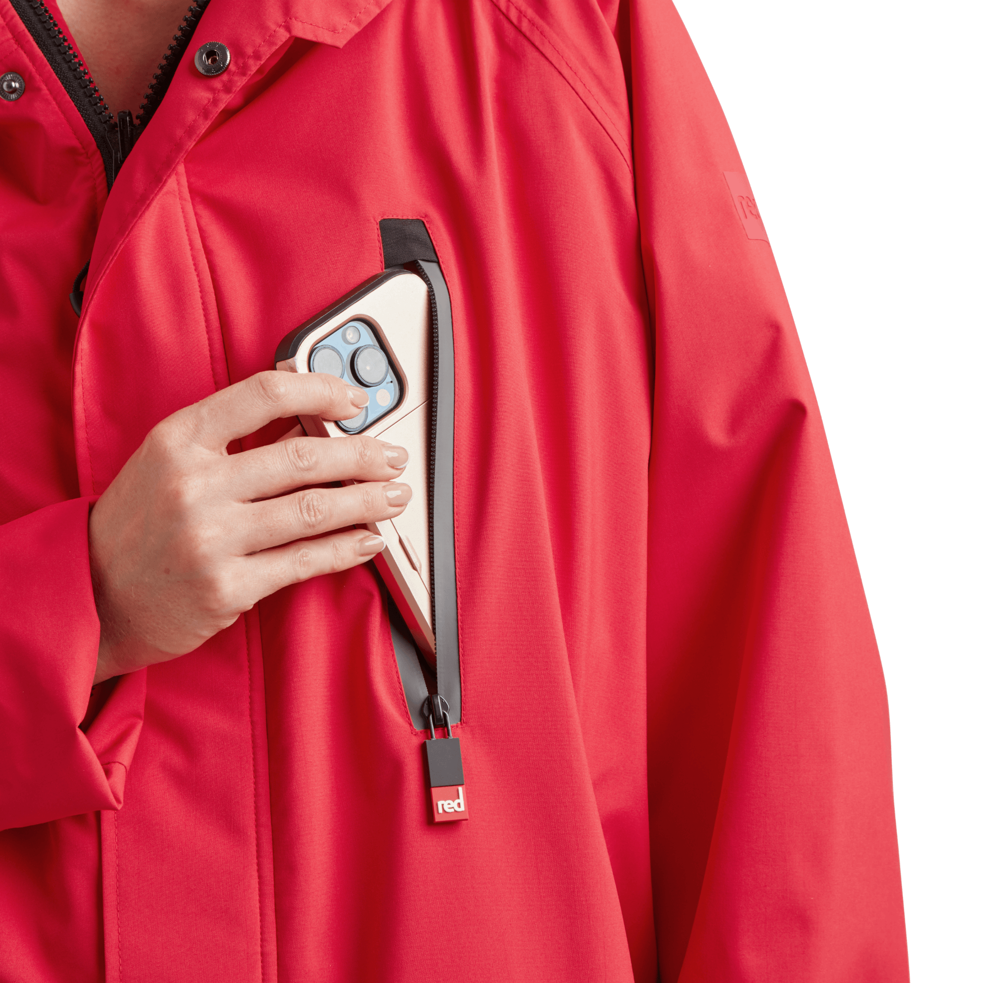 Women's Long Sleeve Waterproof Dry Changing Robe Alter Evo - Siren Red