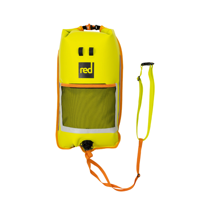 2-in-1 Reversible Swim Tow Float Dry Bag Backpack - Admiral Blue / Neon Yellow