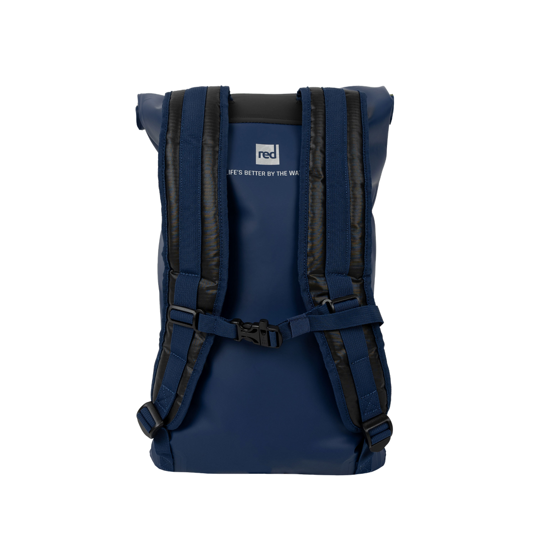 2-in-1 Reversible Swim Tow Float Dry Bag Backpack - Admiral Blue / Neon Yellow