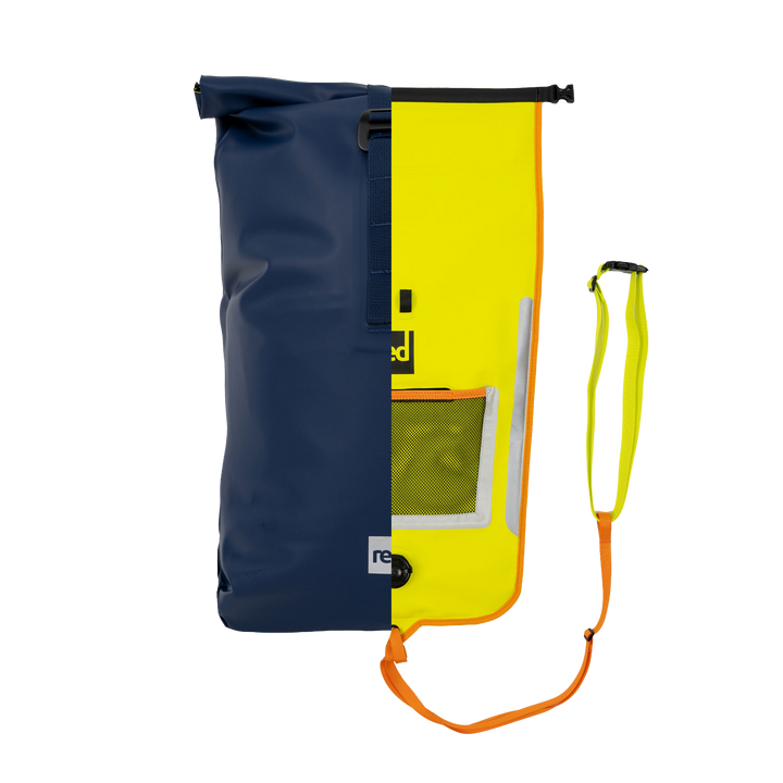 2-in-1 Reversible Swim Tow Float Dry Bag Backpack - Admiral Blue / Neon Yellow