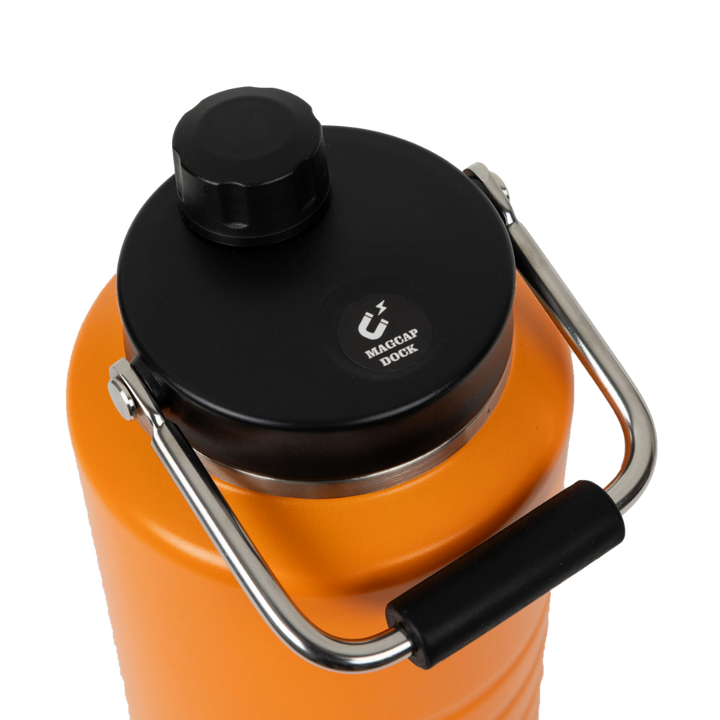 Insulated Stainless Steel Canteen Bottle 2L - Bitter Orange