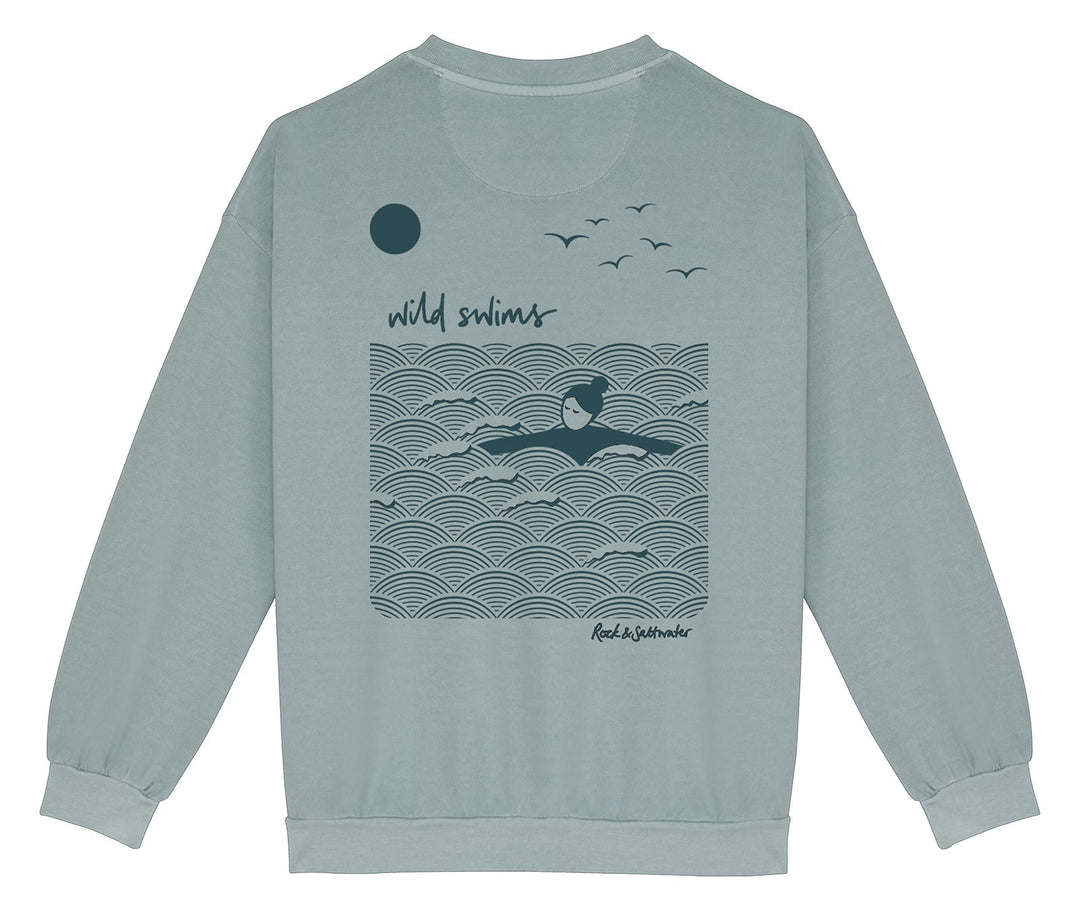 Organic cotton wild swimming sweatshirt