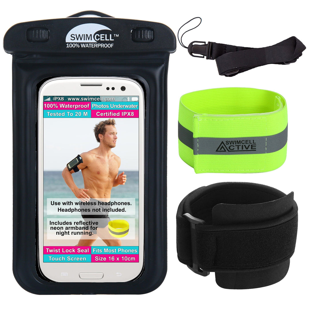 Waterproof phone case with armband