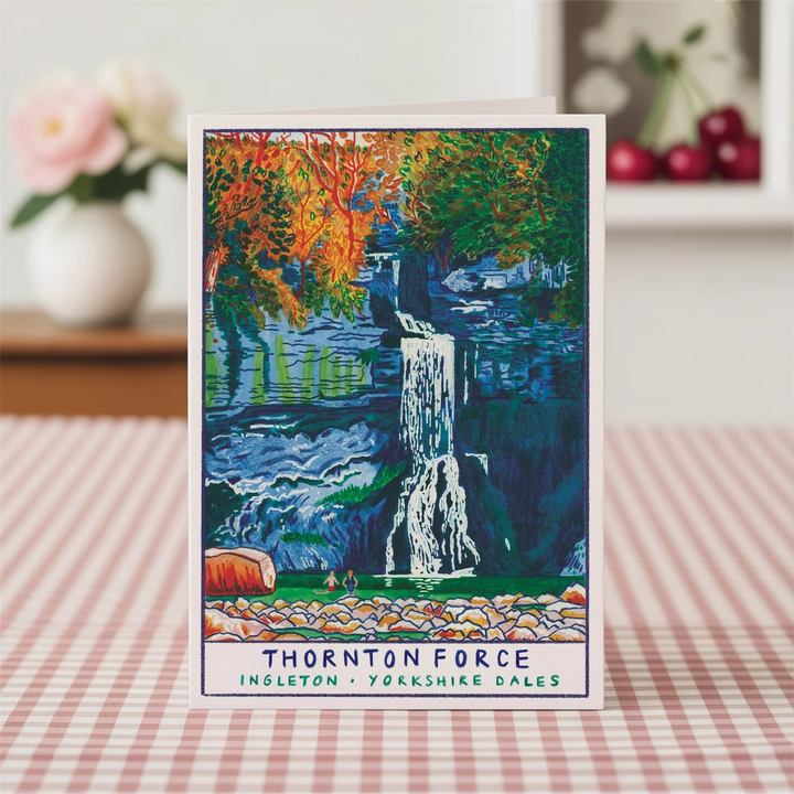 Thornton Force Wild Swimming Waterfall Card - Yorkshire