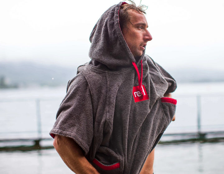 Men's Towelling Change Robe - Grey