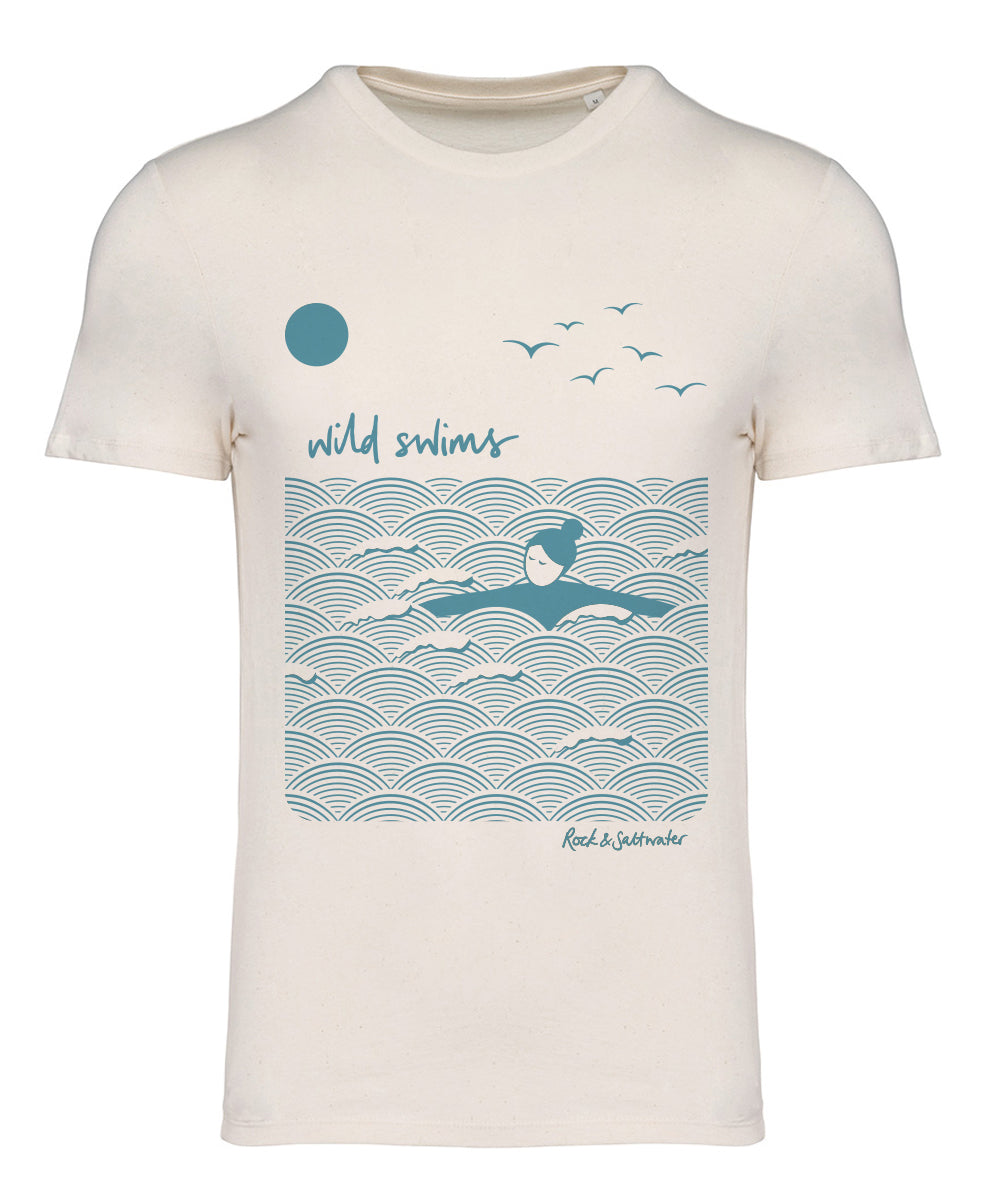 Organic cotton wild swimming t-shirt