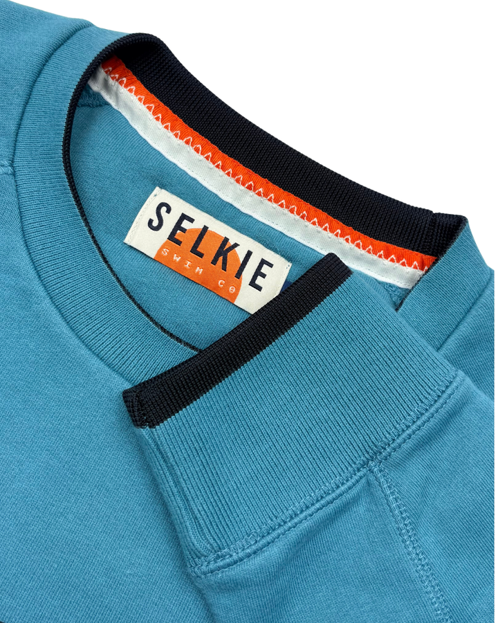 UNISEX TEAL CAP &amp; GOGGLES SWEATSHIRT by SELKIE