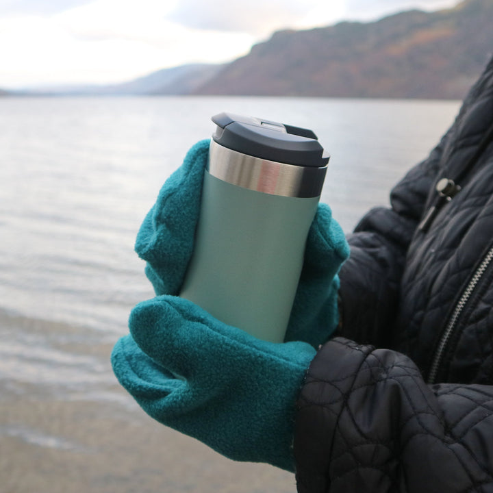 Fleece Mittens - Teal