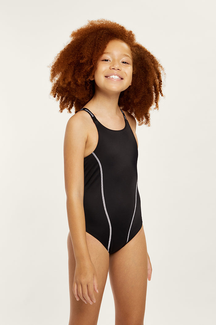 Girl's Racerback One-Piece Swimsuit