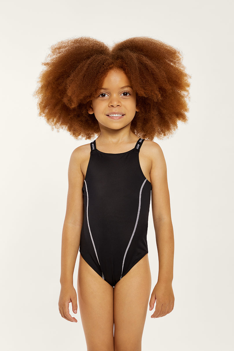 Girl's Racerback One-Piece Swimsuit