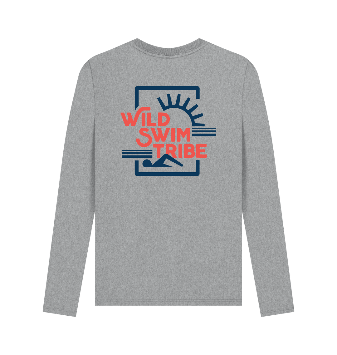 Athletic Grey Printed Long Sleeve T Shirt