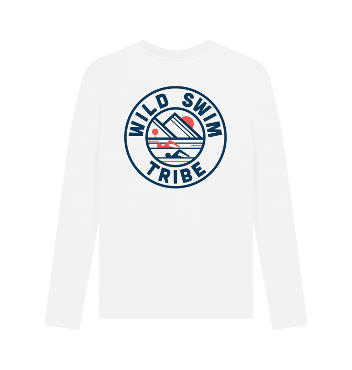 White Printed Long Sleeve T Shirt