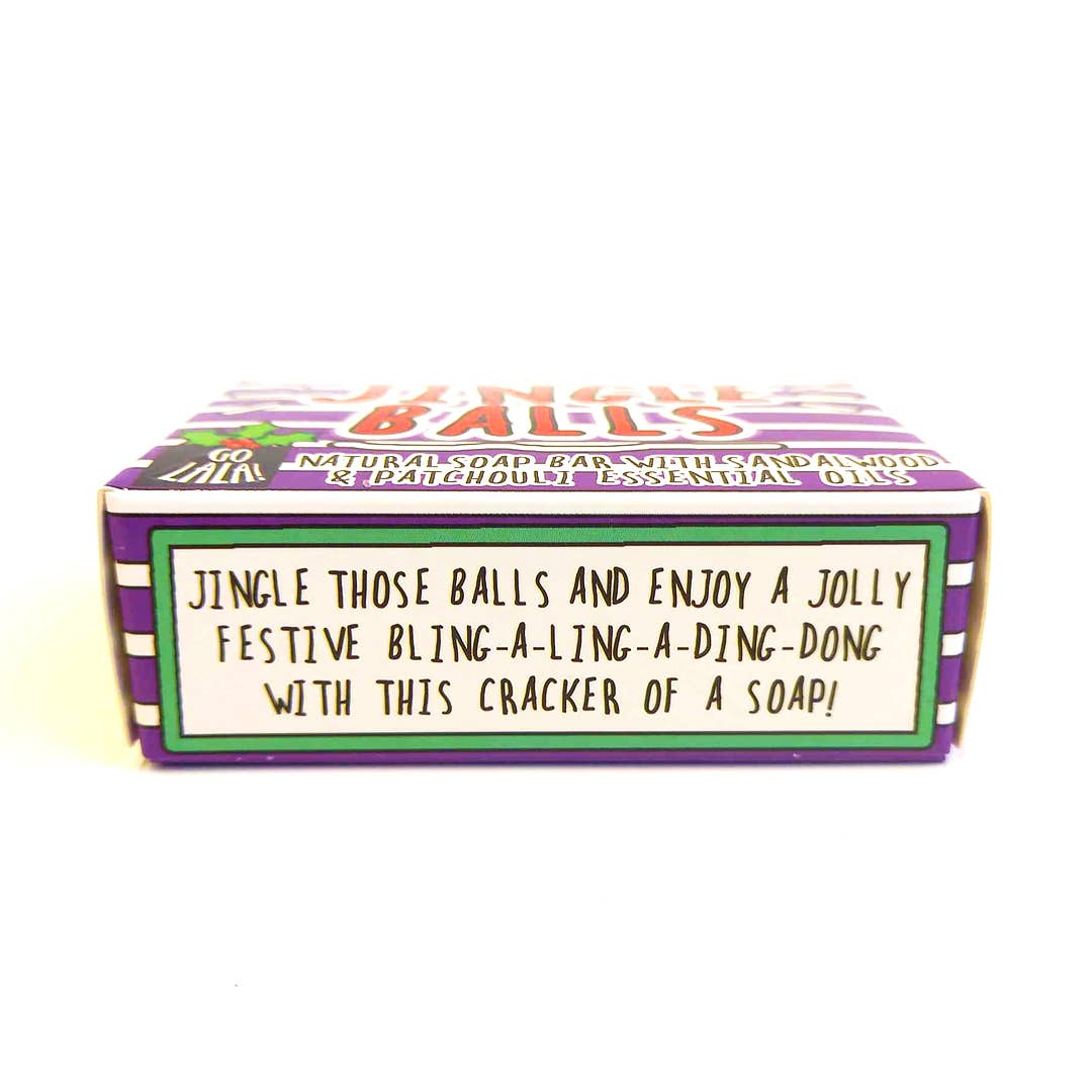 Jingle Balls Christmas Soap - Sandalwood Patchouli - Funny Gift