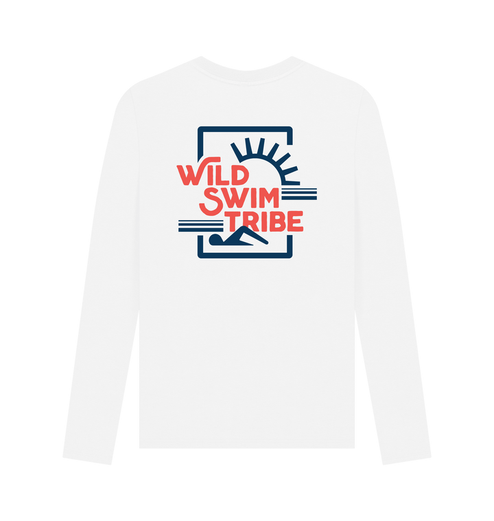 White Printed Long Sleeve T Shirt