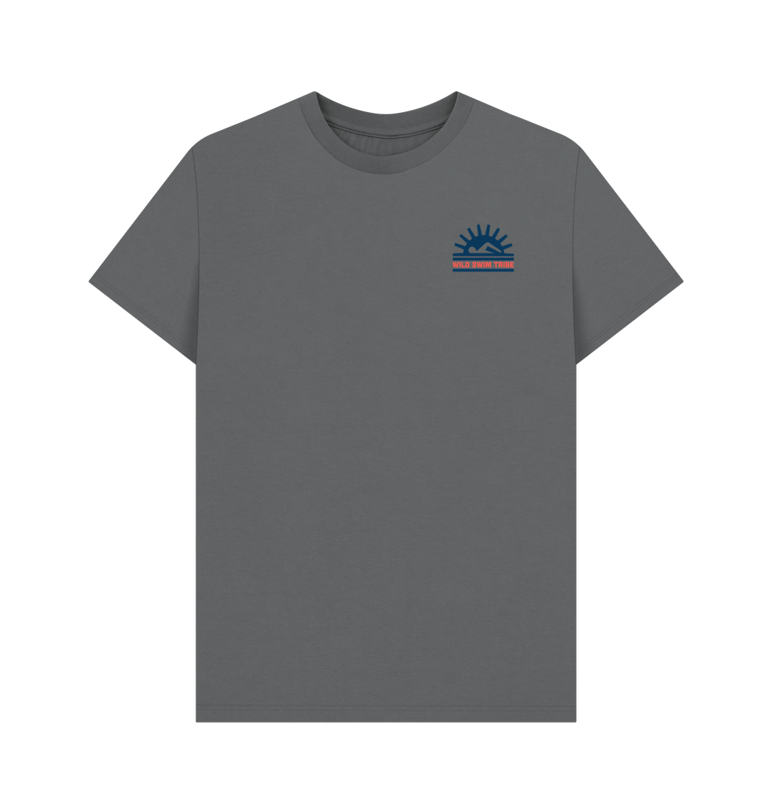 Slate Grey Printed T-shirt Front