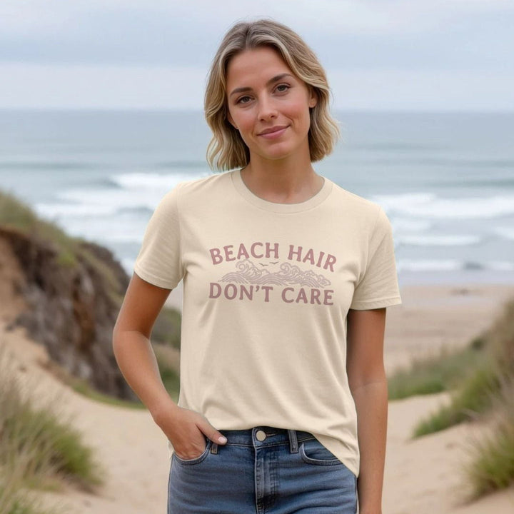 cream and pink beach hair don&
