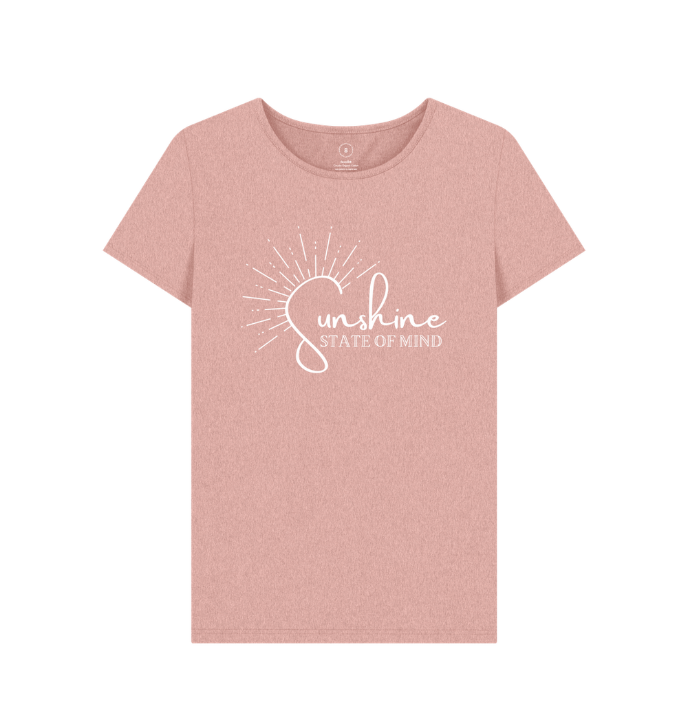 Sunset Pink Recycled Printed T-Shirt
