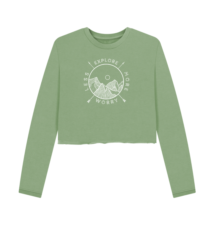 Sage Printed Boxy Jumpers