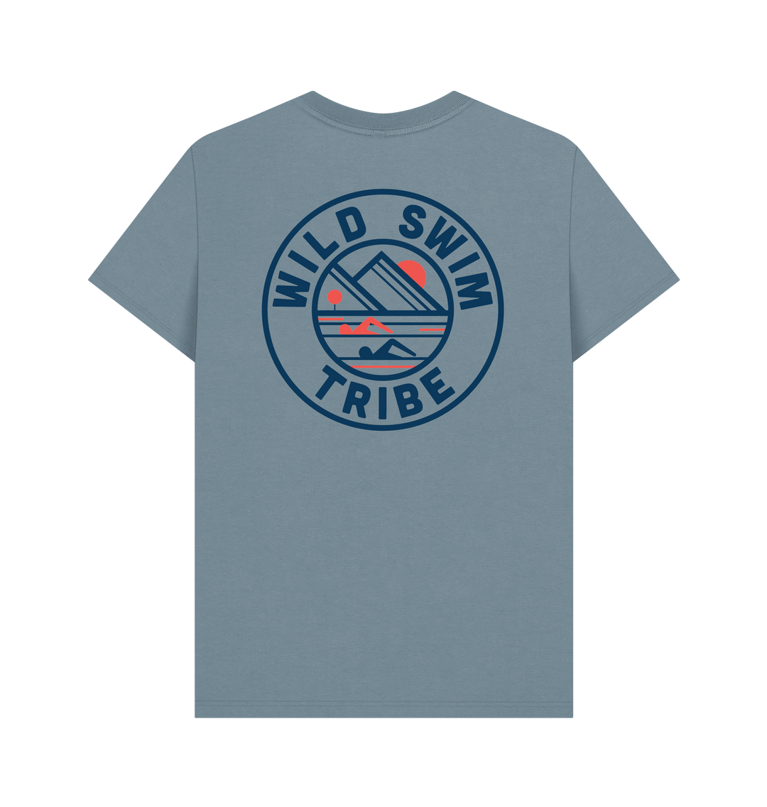 Stone Blue Printed T-shirt