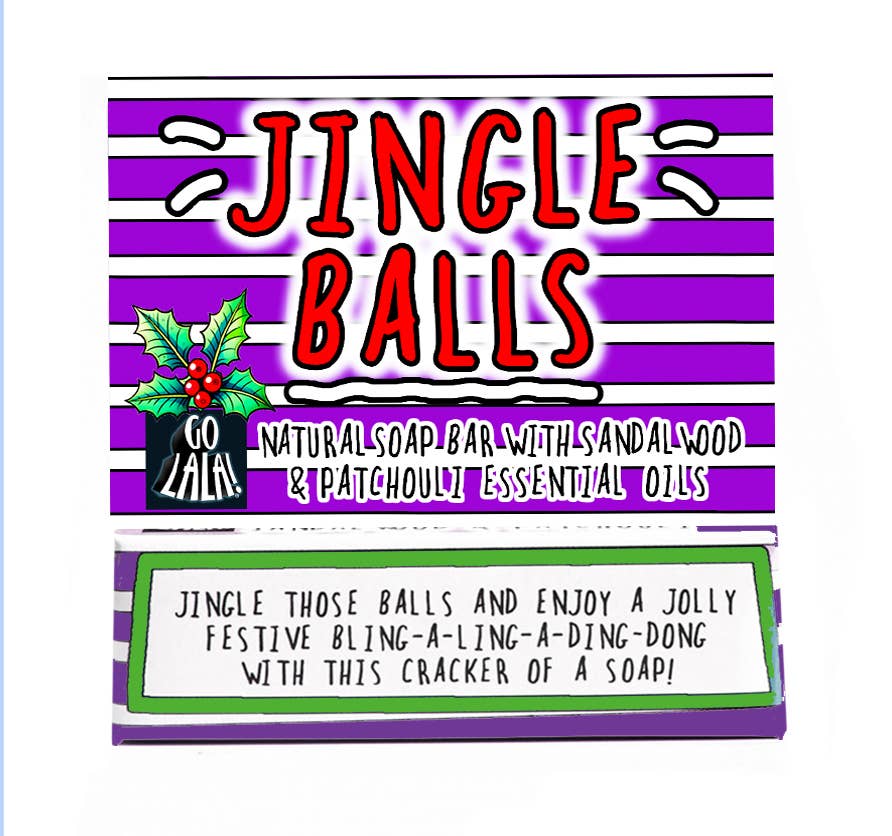 Jingle Balls Christmas Soap - Sandalwood Patchouli - Funny Gift