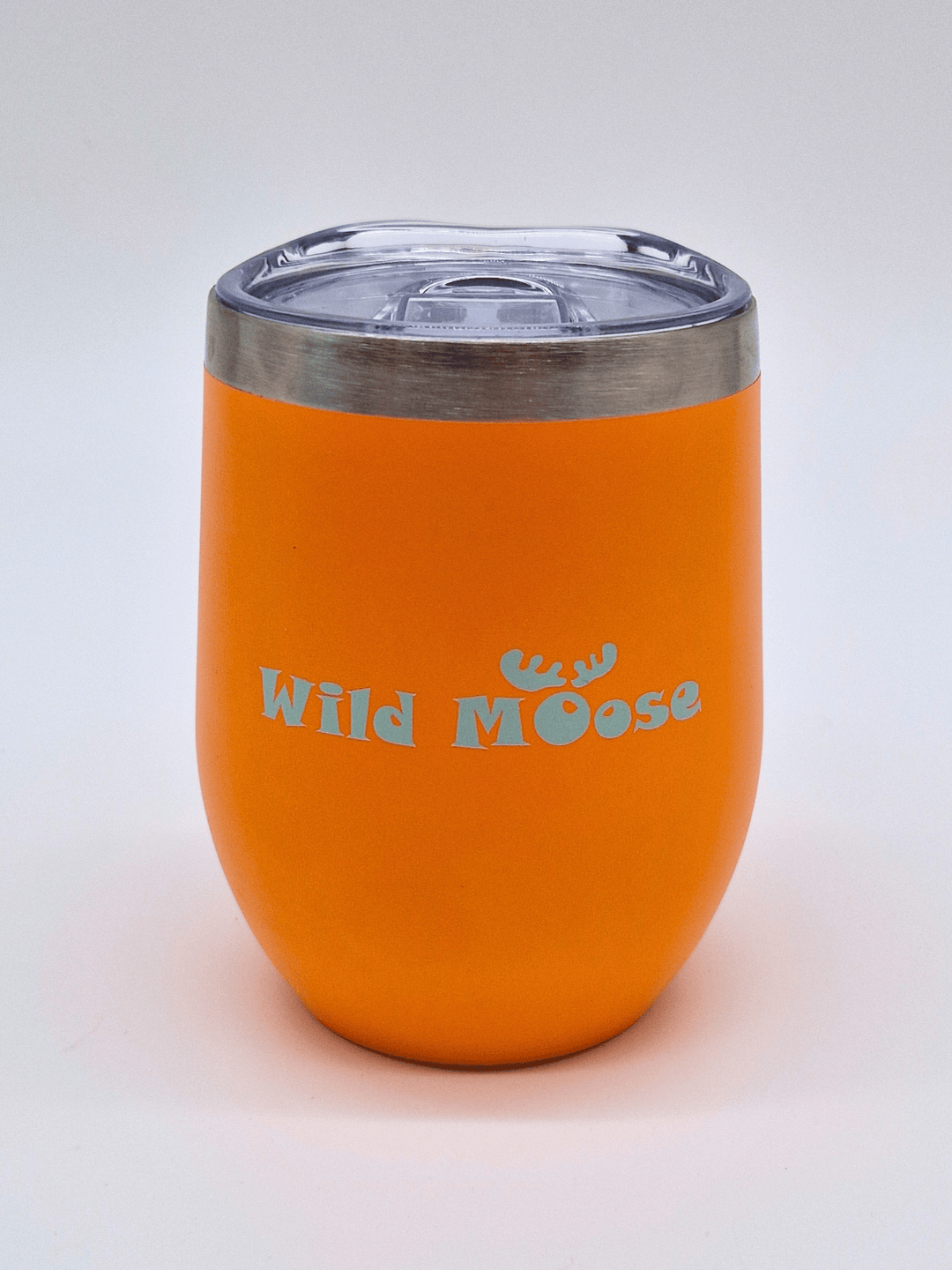 brightly coloured orange 12oz wine tumbler