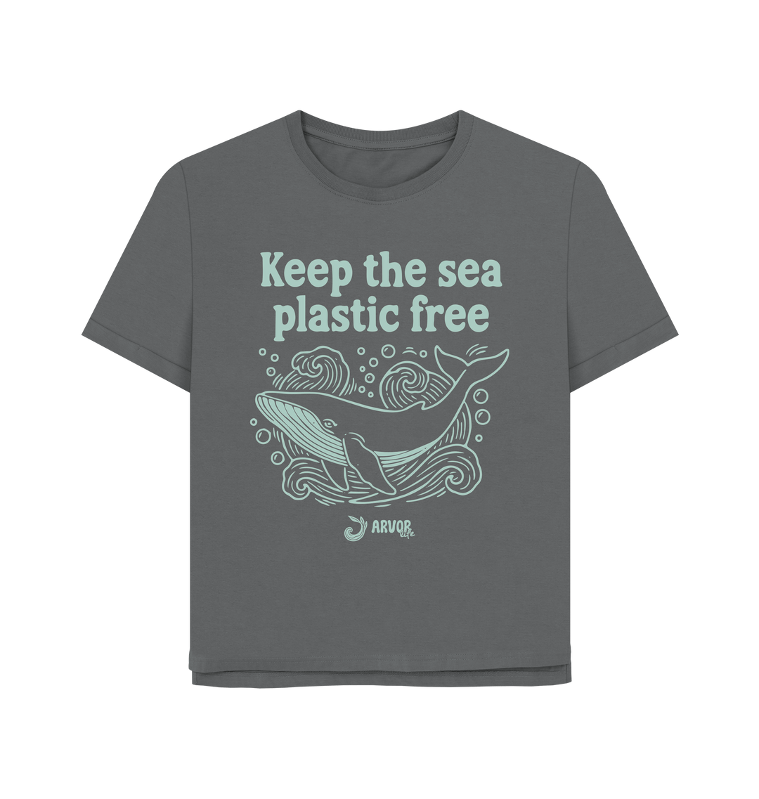 Slate Grey Printed T-shirt Front
