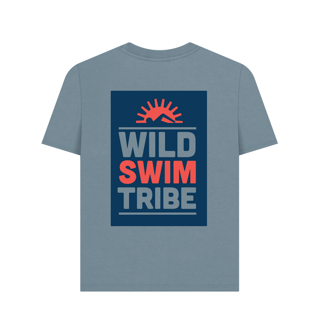 Stone Blue Printed T-shirt