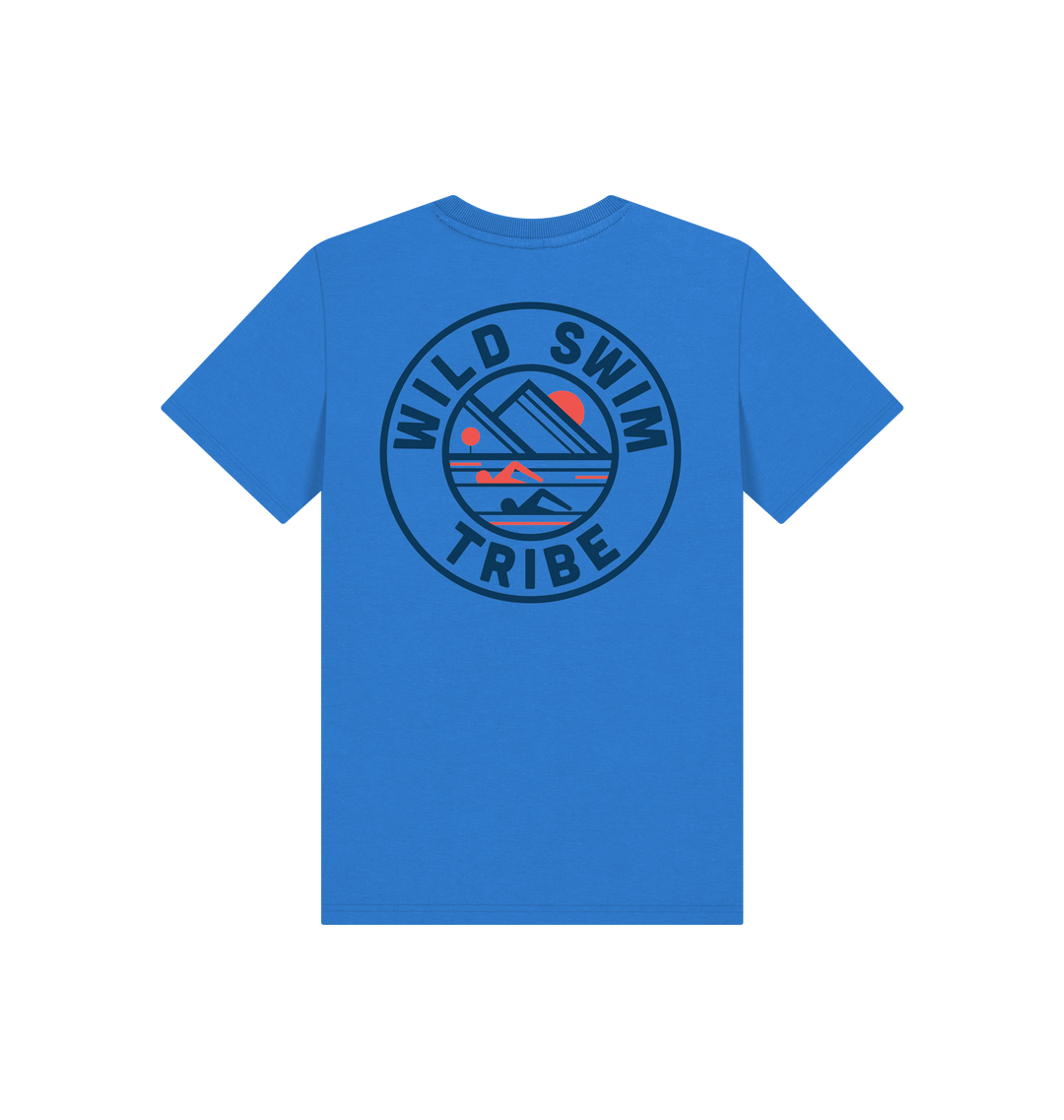 Bright Blue Printed Kids T-Shirt