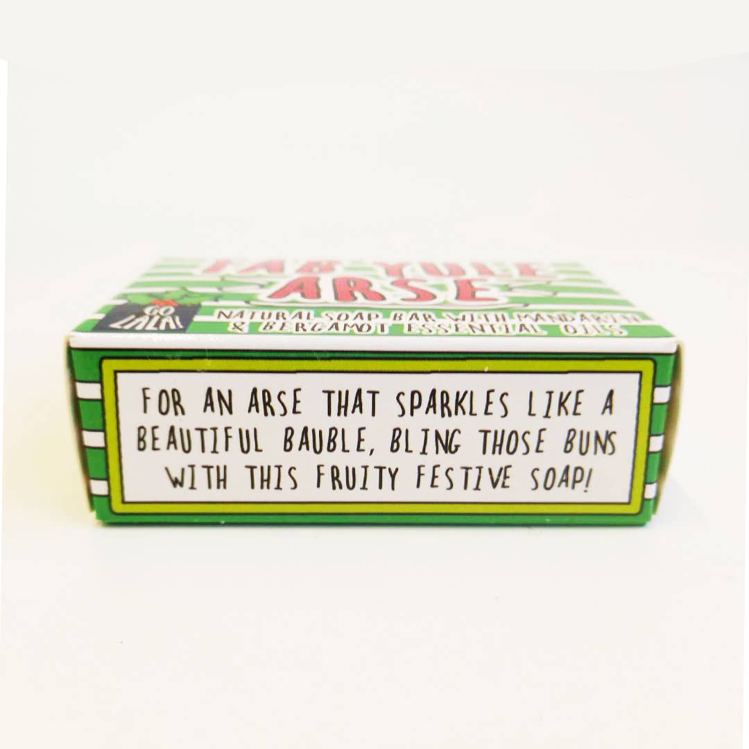 Fab Yule Arse Christmas Soap - Mandarin &amp; Bergamot - Funny Gift