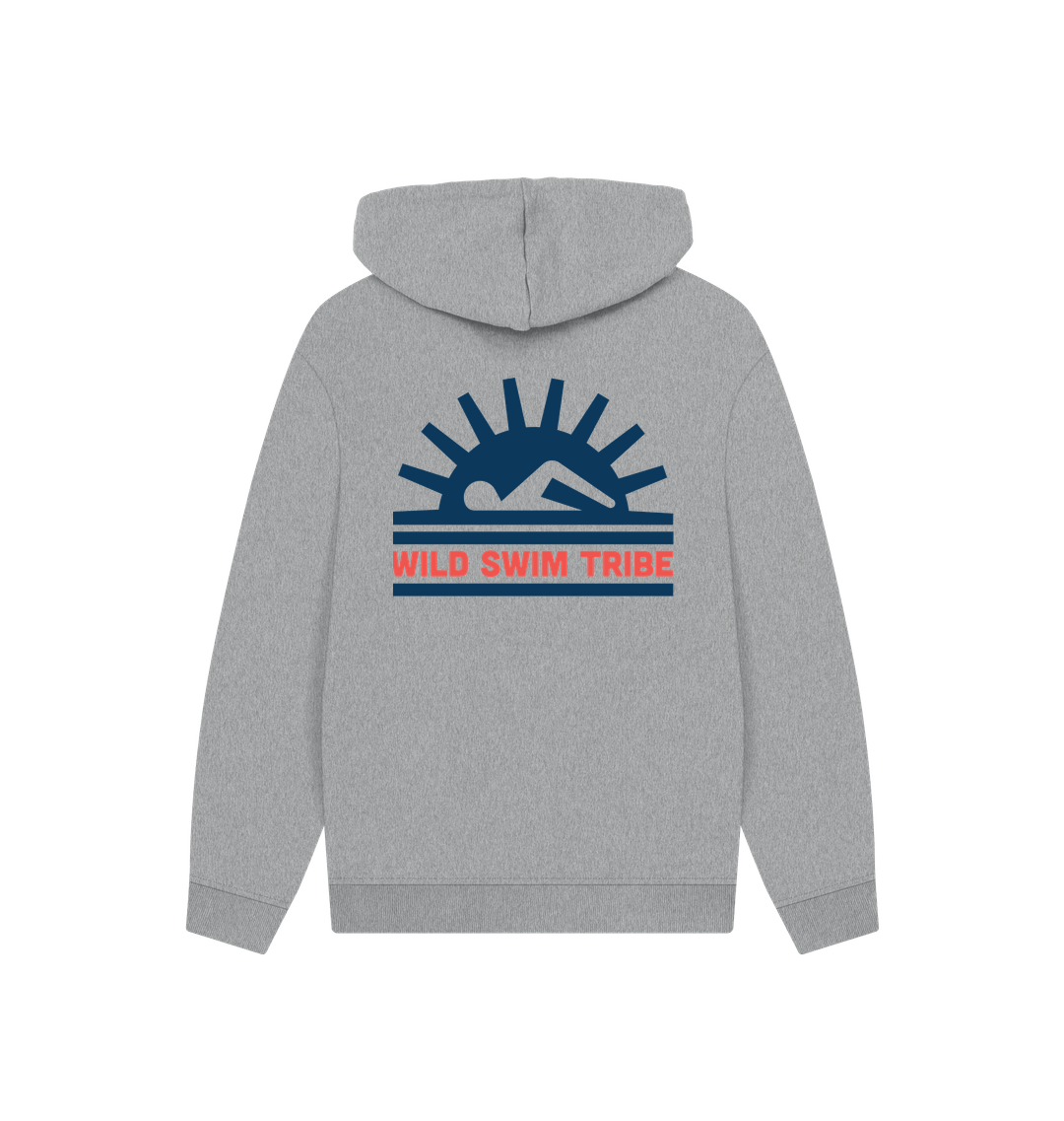 Athletic Grey Printed Hoody Back