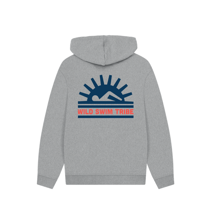 Athletic Grey Printed Hoody Back