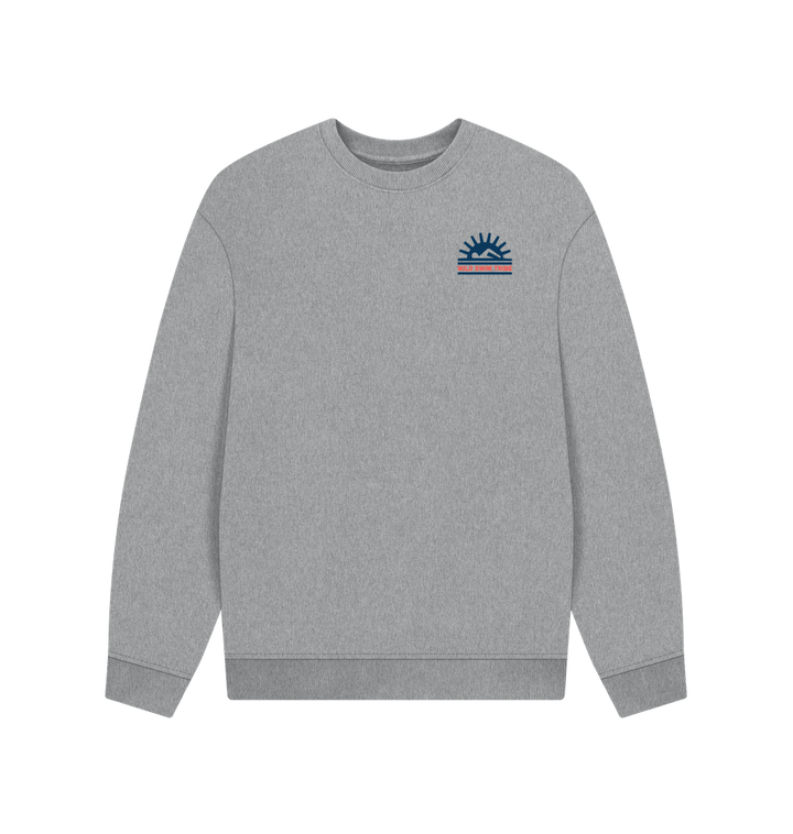 Athletic Grey Printed Sweater Front