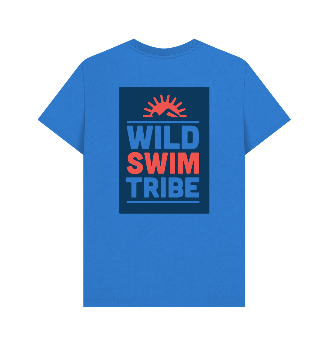 Bright Blue Printed T-shirt Back