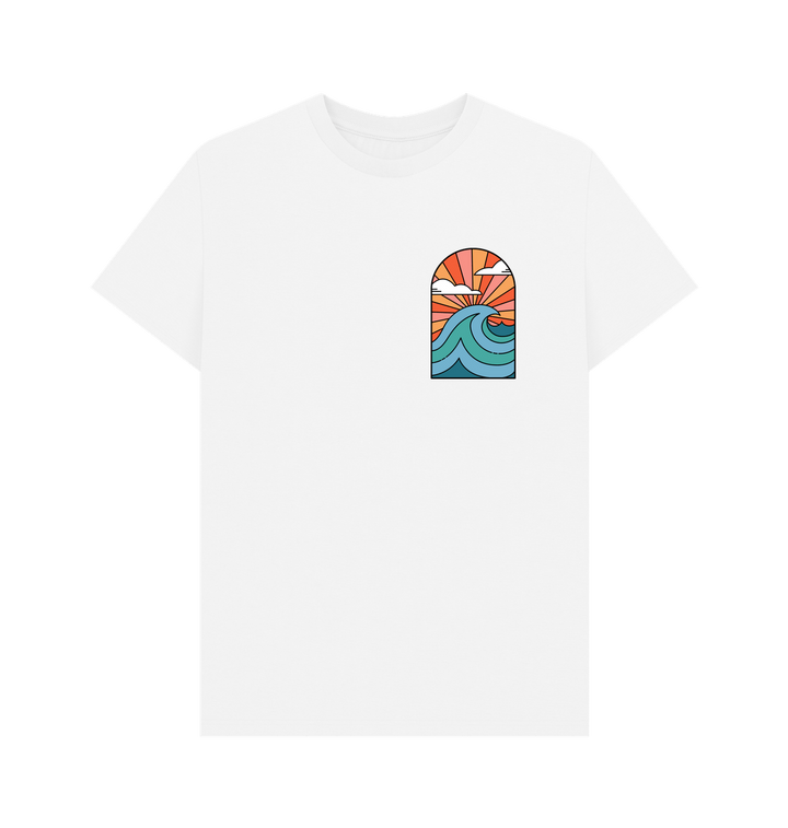 White 'WAVE' Mens Tee