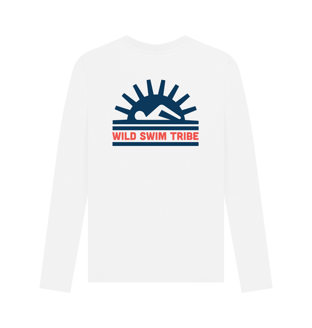 White Printed Long Sleeve T Shirt