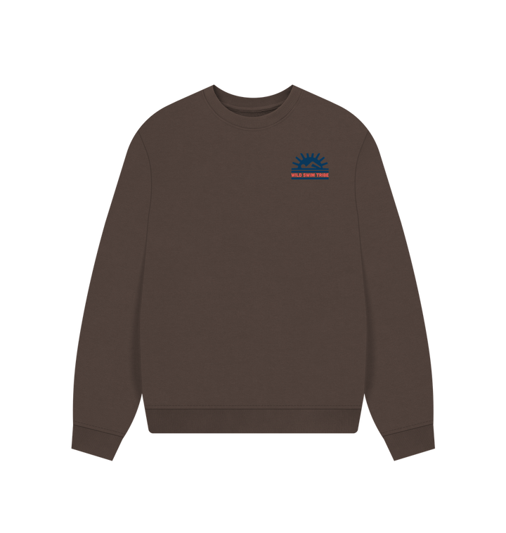 Chocolate Printed Sweater Front