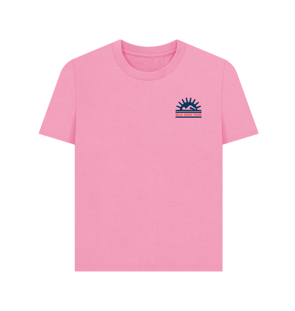 Rose Pink Printed T-shirt Front