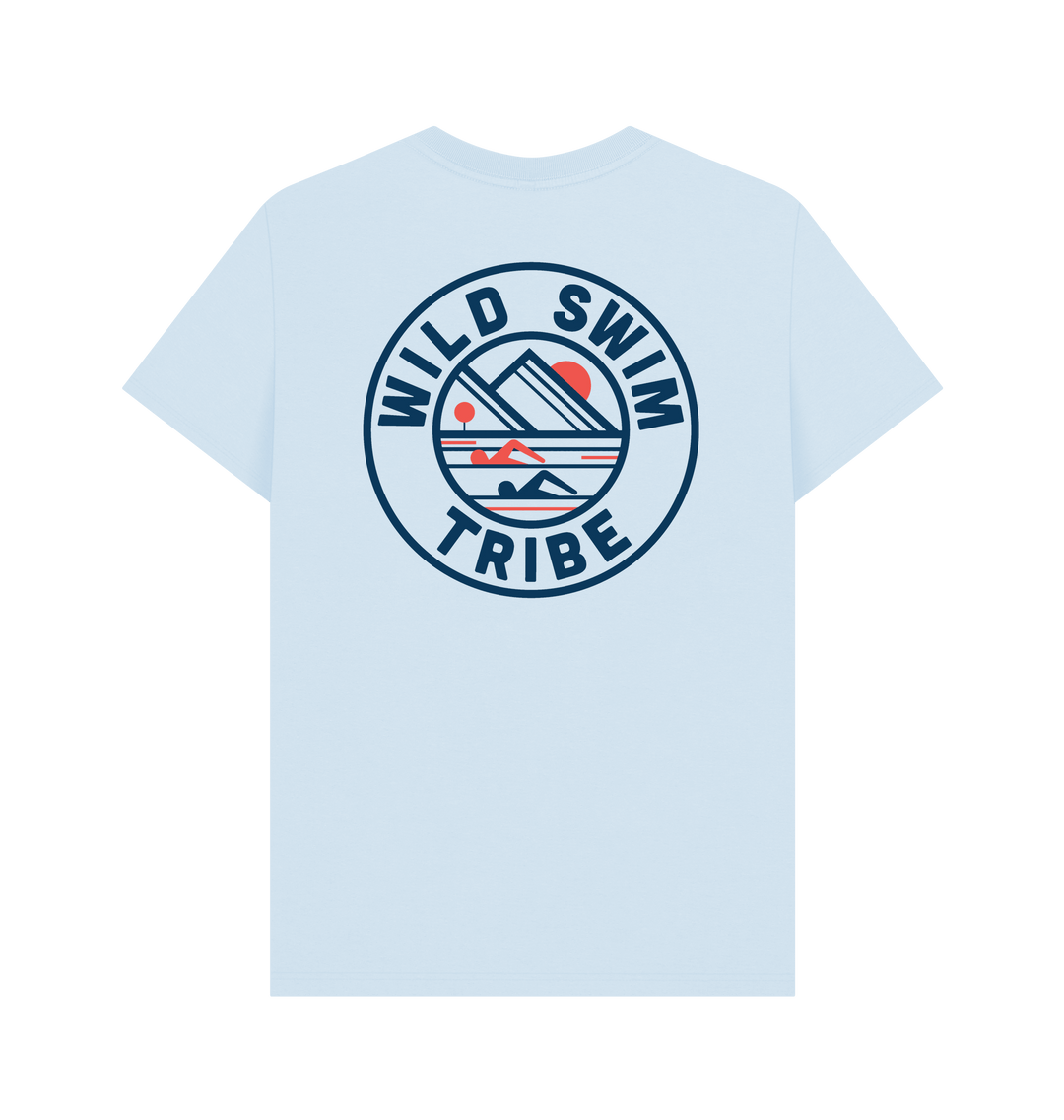 Sky Blue Printed T-shirt