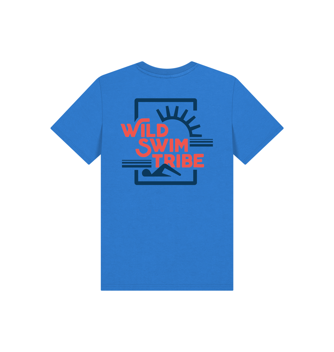 Bright Blue Printed Kids T-Shirt