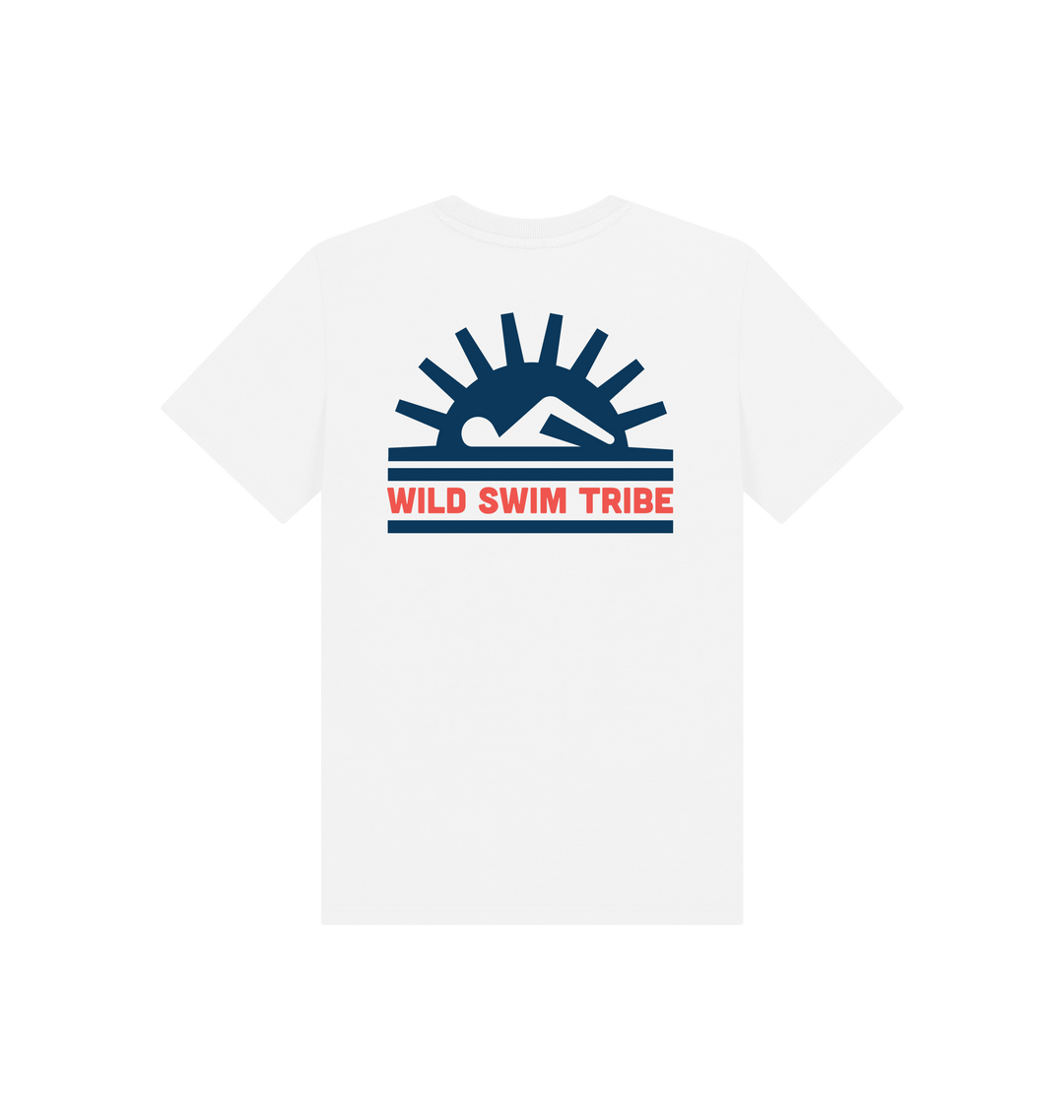 White Printed Kids T-Shirt