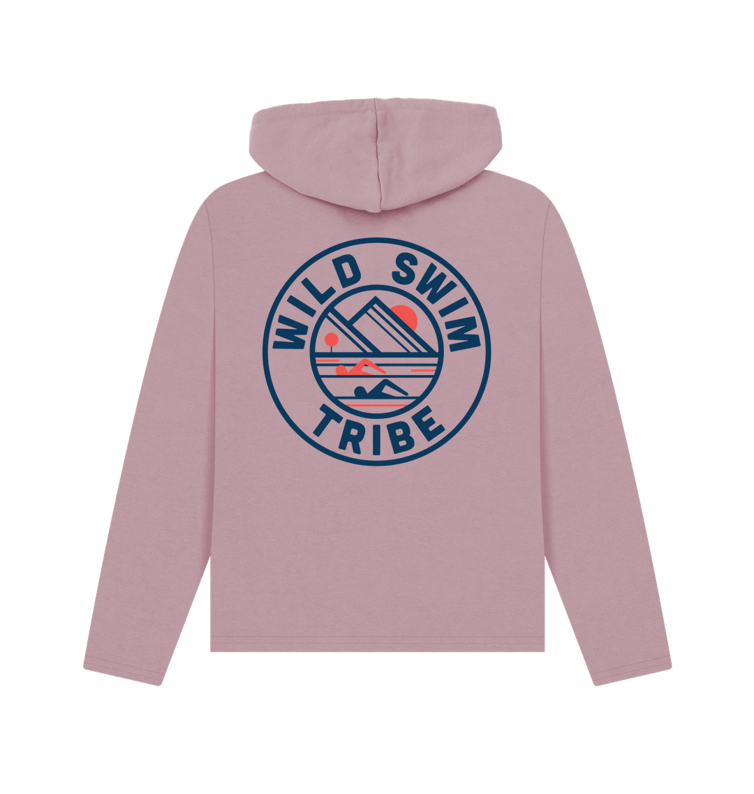 Mauve Printed Hoody Back