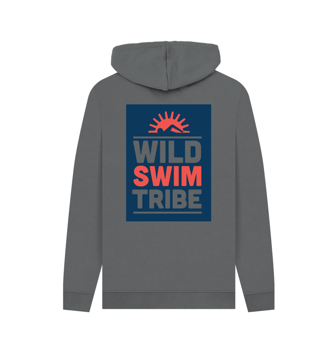 Slate Grey Printed Hoody Back