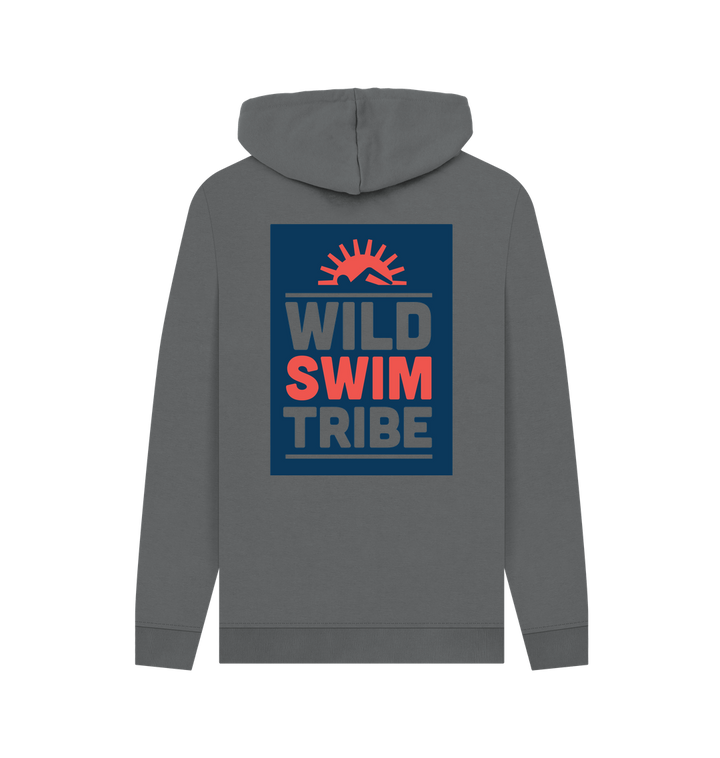 Slate Grey Printed Hoody Back