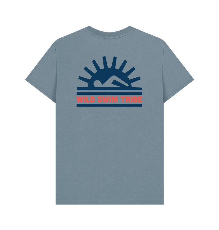 Stone Blue Printed T-shirt