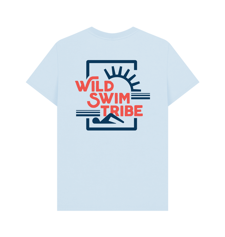 Sky Blue Printed T-shirt