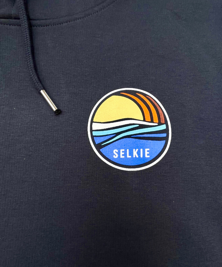 SELKIE UNISEX SUNRISE HOODIE IN INK GREY