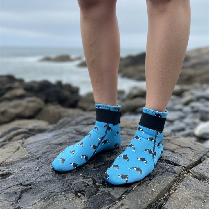 Limestone Neoprene Swimming Socks in Orca
