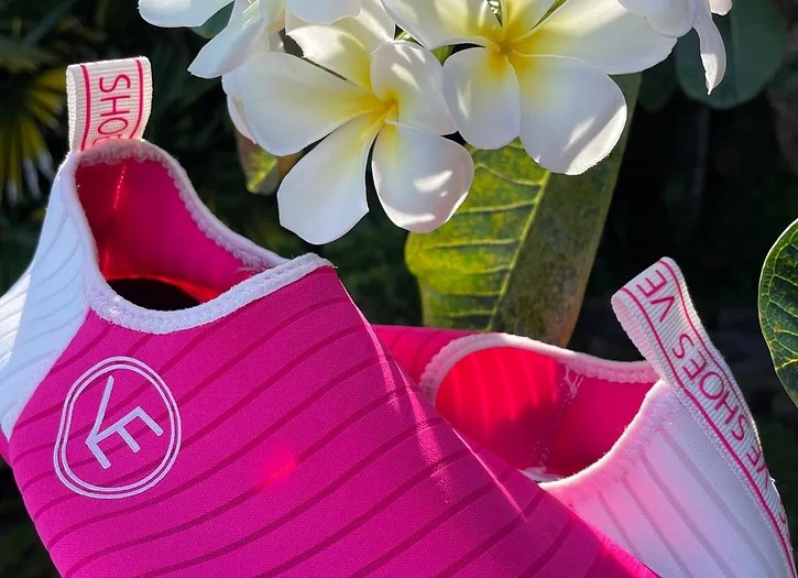 Adult 'The Cool' Hot Pink Recyclable Water Shoe with White Sole