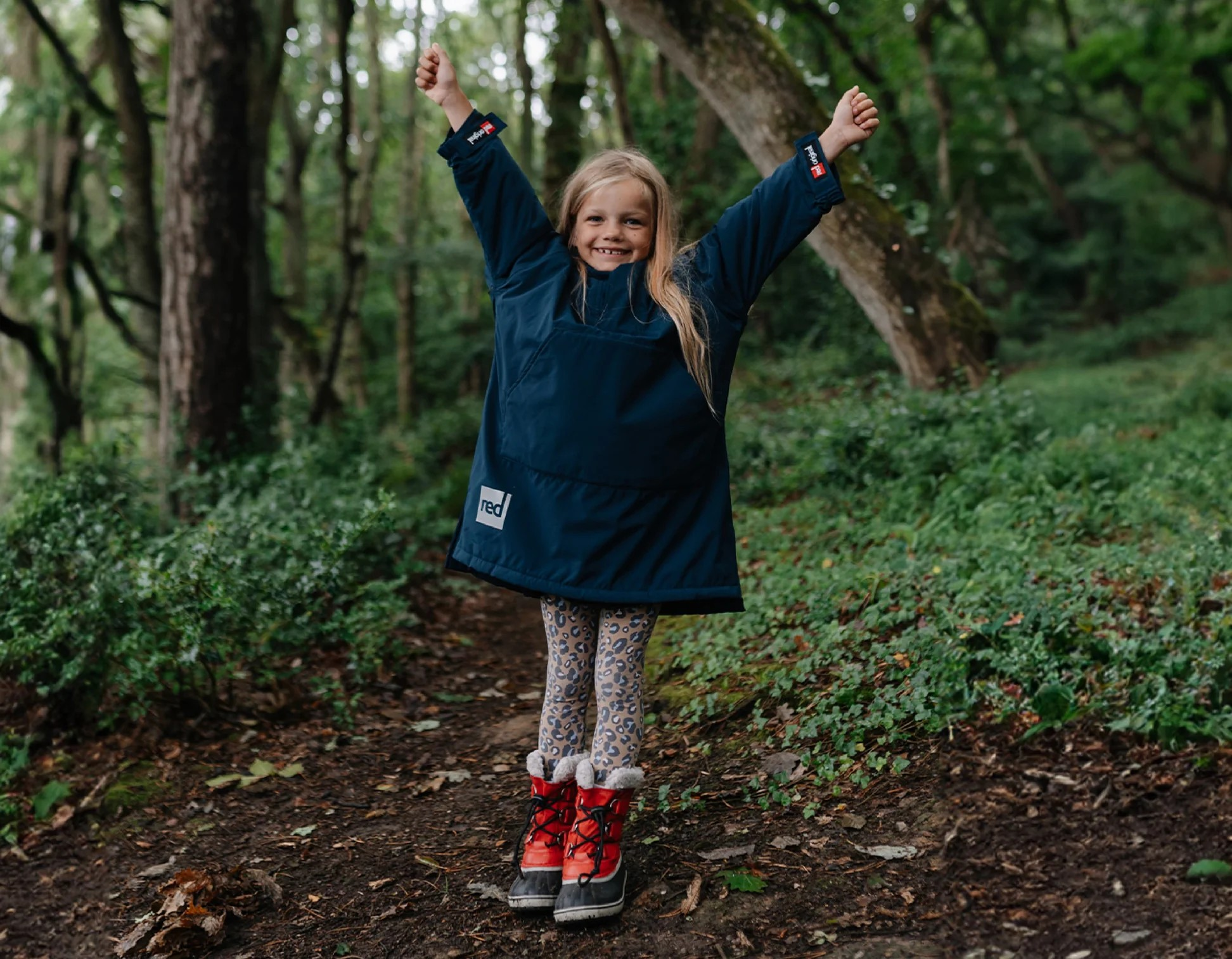 Kids Dry Poncho - Navy